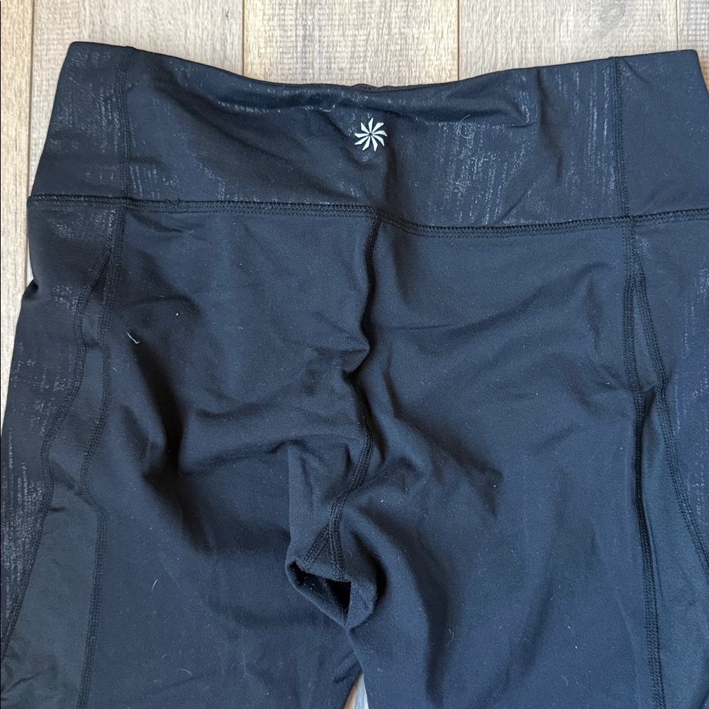 Athleta Revelation Sparkle Black Leggings - Picture 4 of 10